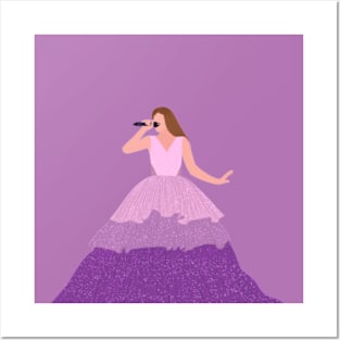 speak now eras tour purple gown Posters and Art